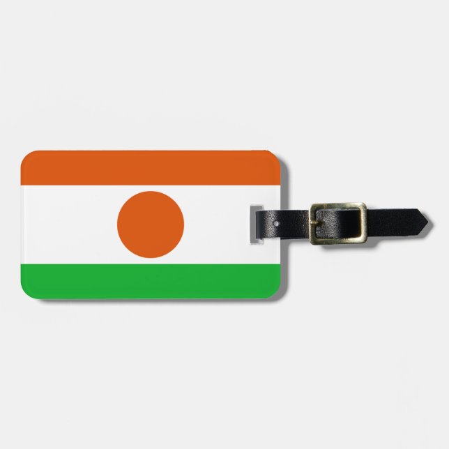 Flag Niger Easy ID Personal Gepäckanhänger (Vorderseite horizontal)