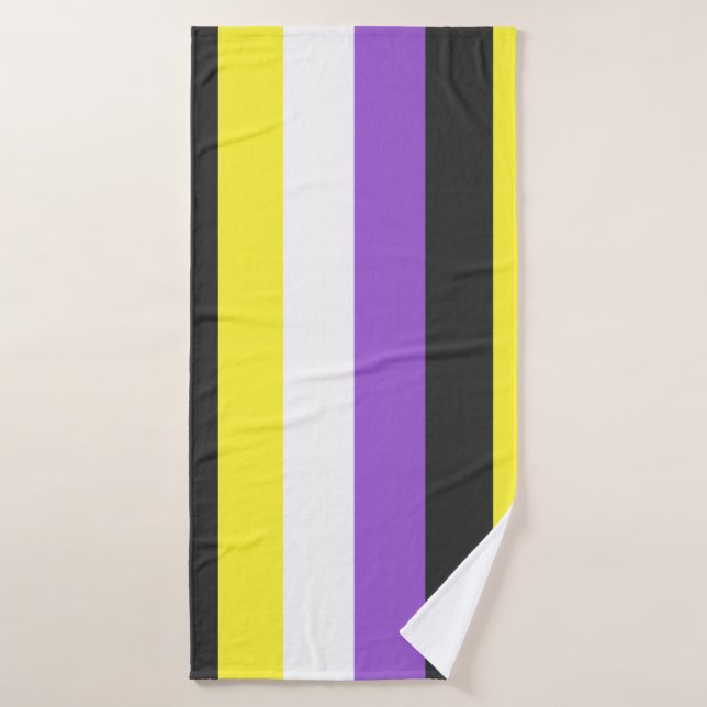 Flag non-binaire (Serviette de bain)