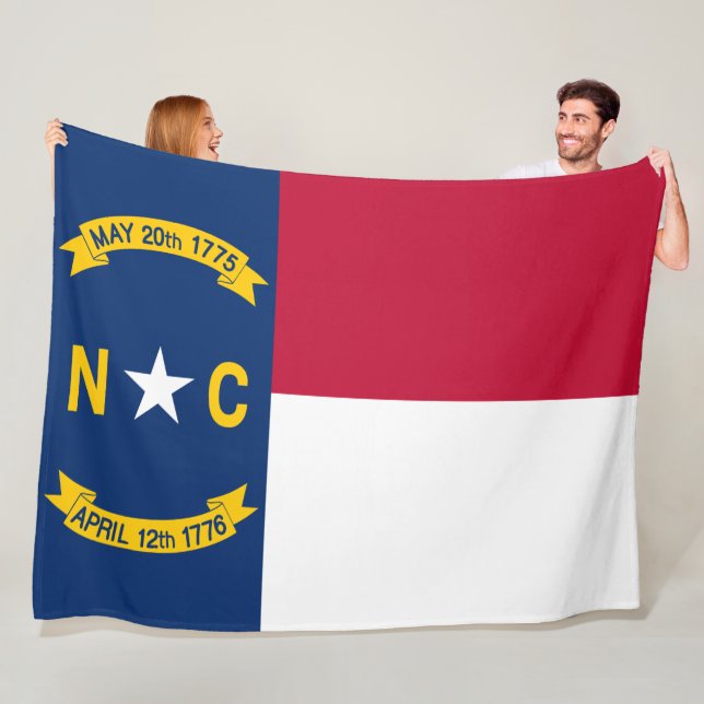 Flag North Carolina Fleecedecke (Beispiel)