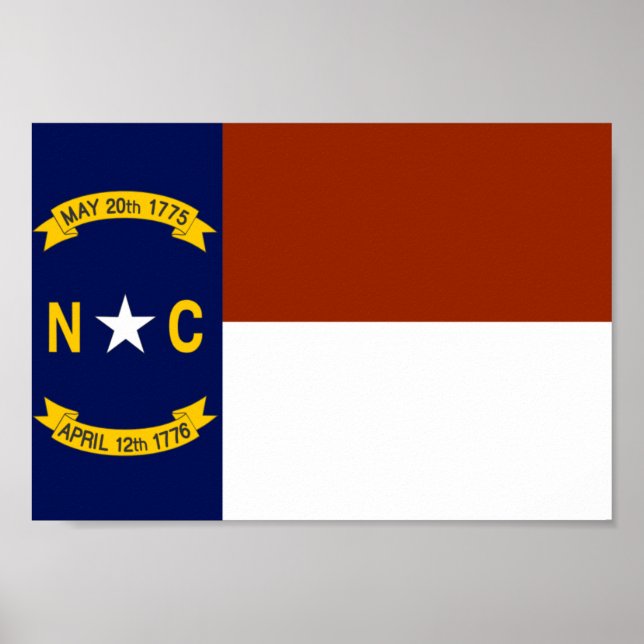 Flag North Carolina Poster (Vorne)