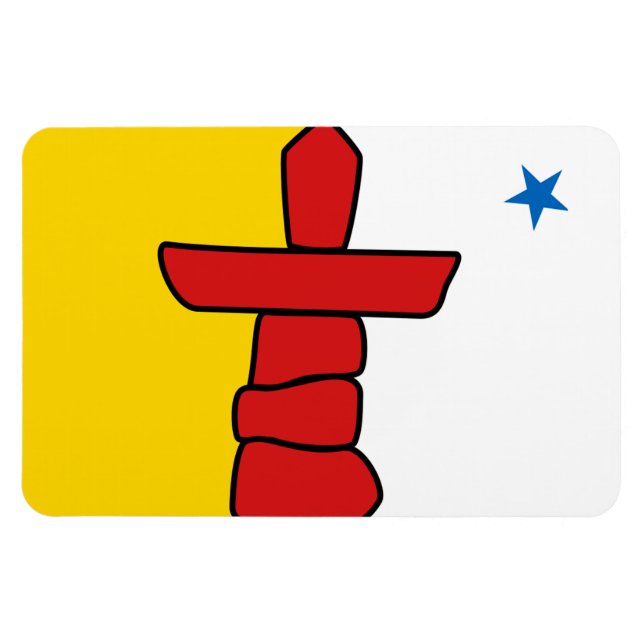 Flag NUNAVUT Magnet (Horizontal)