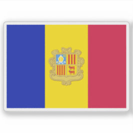 Flag of Andorra (1959–1971) Aufkleber
