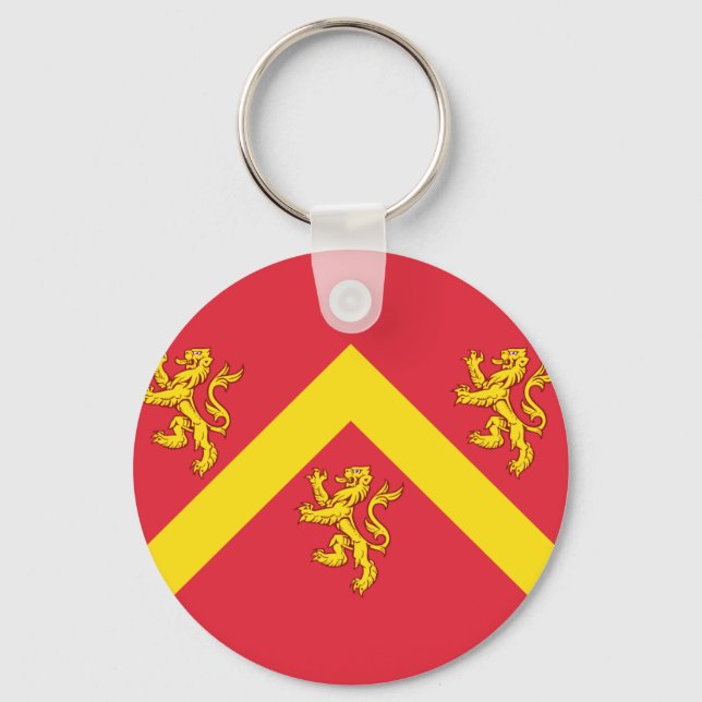 Flag of Anglesey Keychain Schlüsselanhänger (Vorderseite)