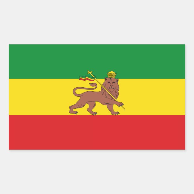 Flag_of_Äthiopien_(1897-1936;_1941-1974).png Rechteckiger Aufkleber (Vorderseite)