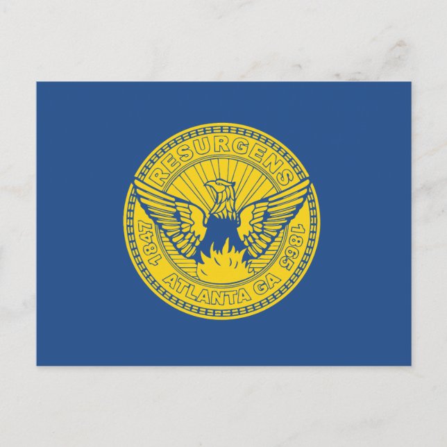 Flag of Atlanta, Georgia Postkarte (Vorderseite)
