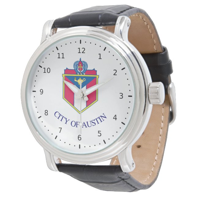 Flag of Austin, Texas Armbanduhr (Schrägansicht)