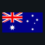 Flag of Australia - Australian Flag Poster<br><div class="desc">Flag of Australia - Australian Flag,  I Love Australia,  Australian Flag,  Australia,  Australian,  Flag,  Gift,  Present,  National,  Patriotism,  Continent,  Flags</div>