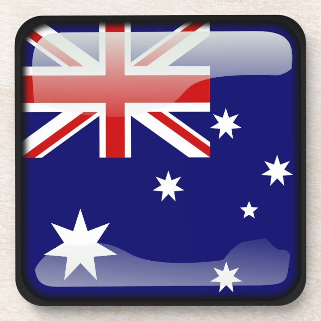 Flag of Australia Getränkeuntersetzer (Vorderseite)