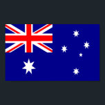 Flag of Australia Poster<br><div class="desc">This design is one of many unique international creations made by Republic of Countries and is a great way to show your national pride. The design is customizable and is available on shirts,  aprons,  tank tops,  mugs,  steins,  mouspads,  keychains,  bumper stickers,  hats and many other cool products.</div>