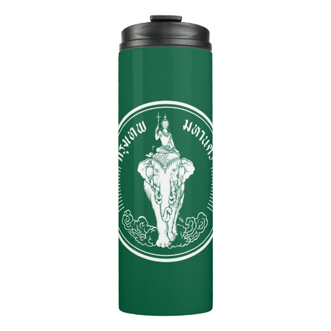 Flag of Bangkok, Thailand Thermal Tumbler Thermosbecher (Vorderseite)