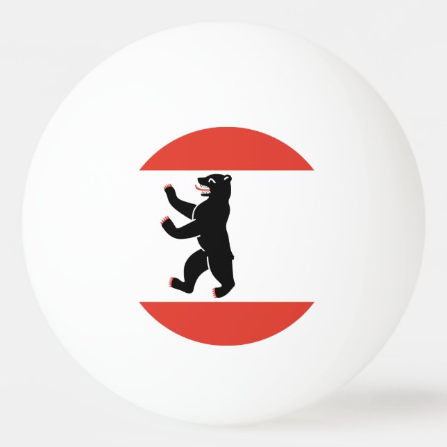 Flag of Berlin Ping-Pong Ball (Vorderseite)