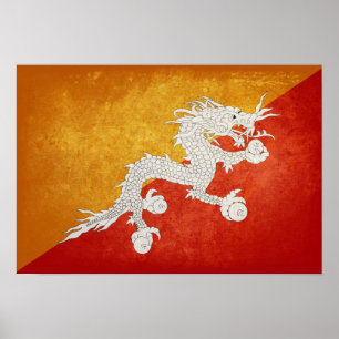 Flag of Bhutan Poster
