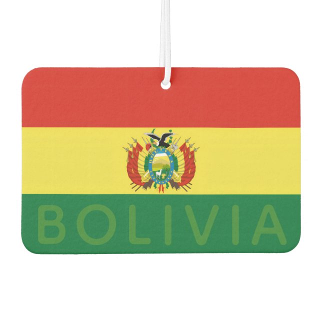 Flag of Bolivia Autolufterfrischer (Vorderseite)