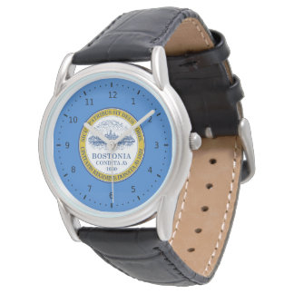 Flag of Boston, Massachusetts Armbanduhr