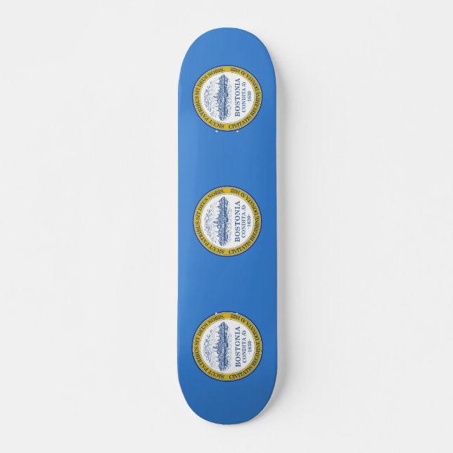 Flag of Boston, Massachusetts Skateboard (Vorne)