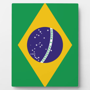 Flag of Brazil Fotoplatte