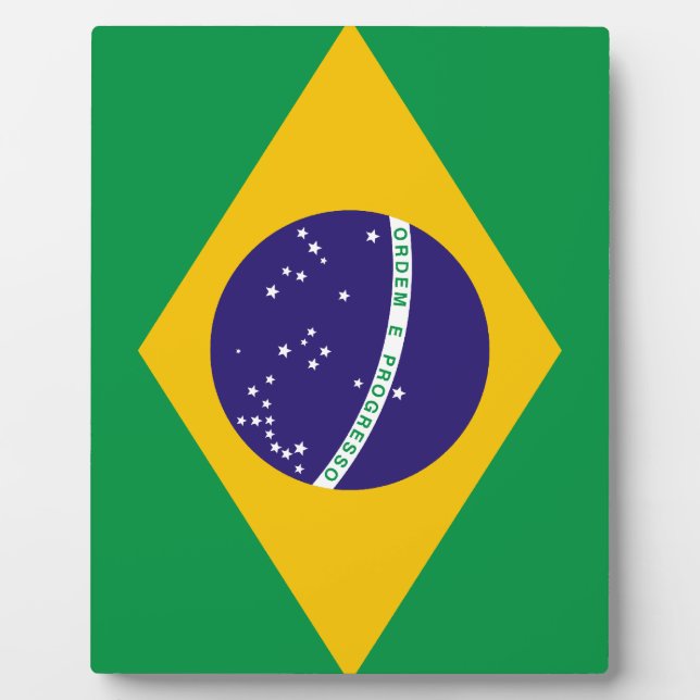 Flag of Brazil Fotoplatte (Vorderseite)