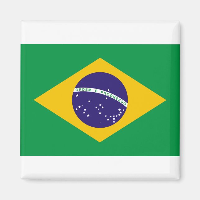 Flag of Brazil Magnet (Vorne)