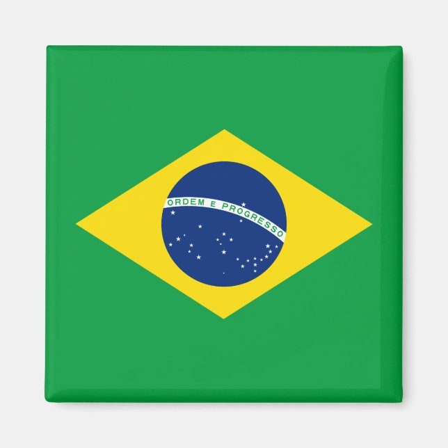 Flag of Brazil Magnet (Vorne)
