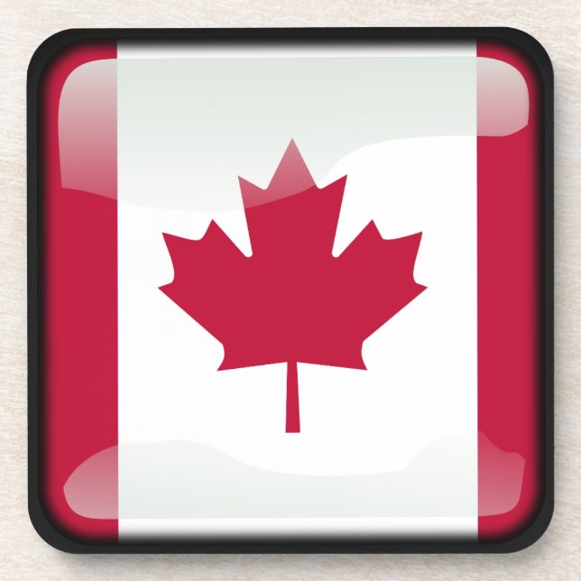 Flag of Canada Untersetzer (Vorderseite)