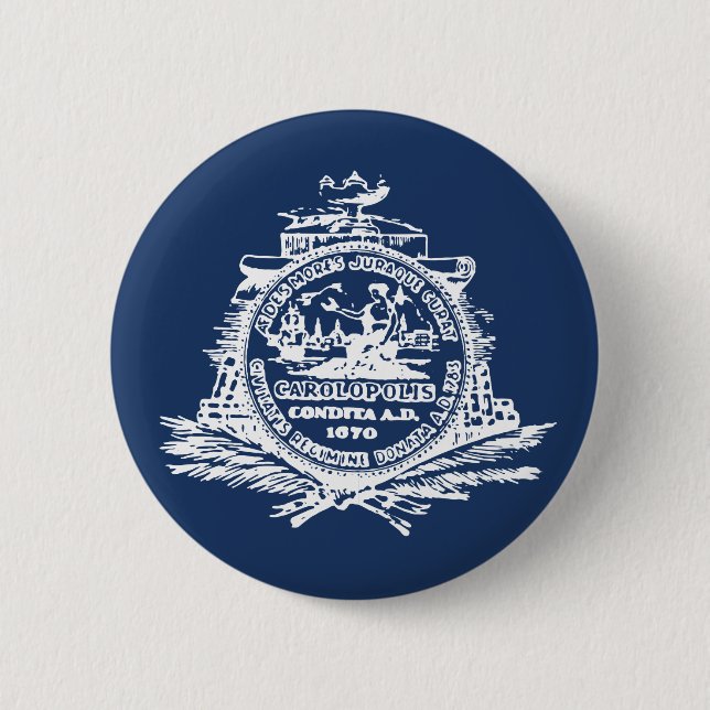Flag of Charleston, South Carolina Button (Vorderseite)