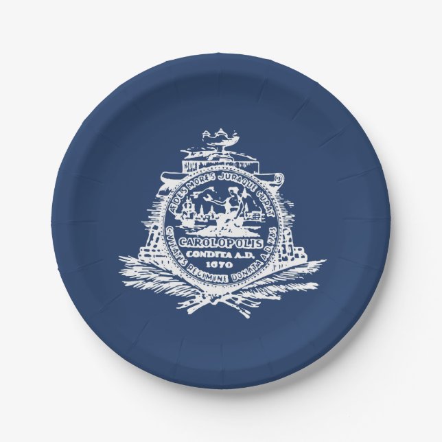 Flag of Charleston, South Carolina Paper Plates Pappteller (Vorderseite)