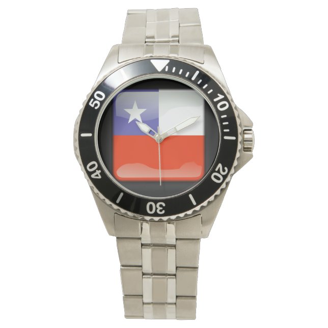 Flag_of_Chile Armbanduhr (Vorderseite)