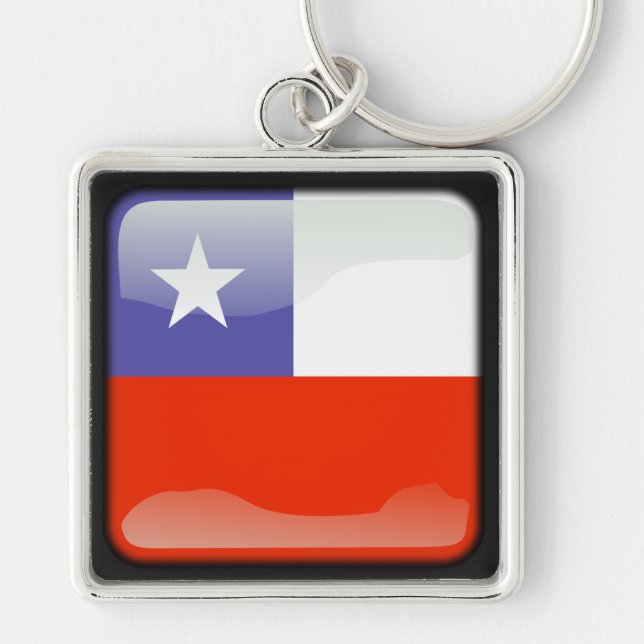 Flag of Chile Schlüsselanhänger (Vorne)