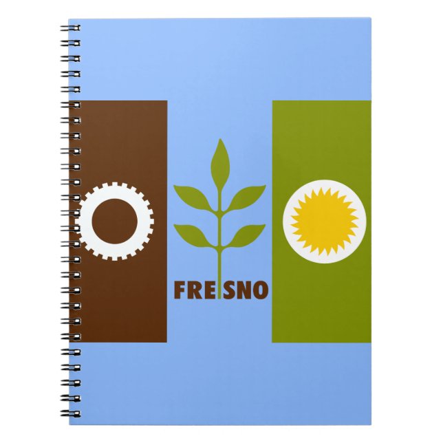 Flag of city of Fresno, California Notebook Notizblock (Vorderseite)
