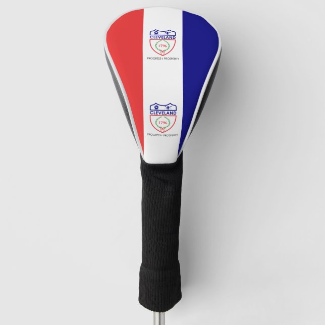 Flag of Cleveland, Ohio Golf Head Cover Headcover (Vorderseite)