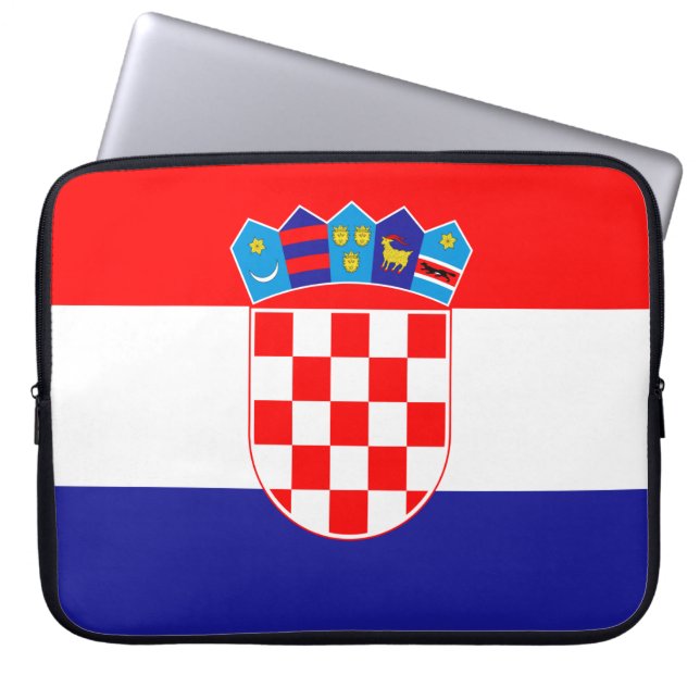 Flag of Croatia Laptopschutzhülle (Vorderseite)