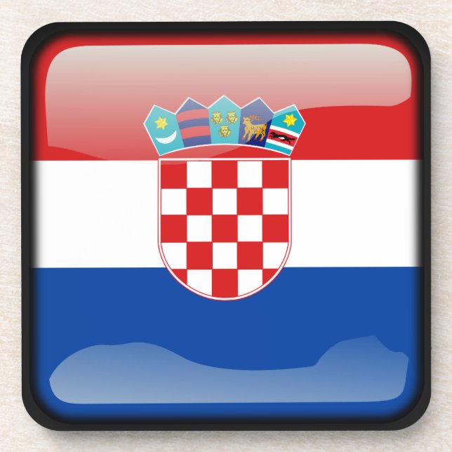 Flag of Croatia Untersetzer (Vorderseite)