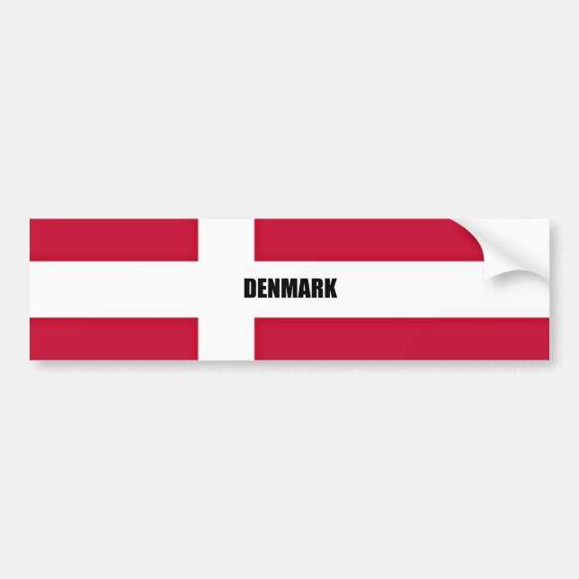 Flag of Denmark Autoaufkleber (Vorne)