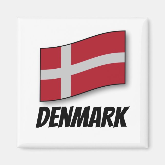 Flag of Denmark Magnet (Vorne)