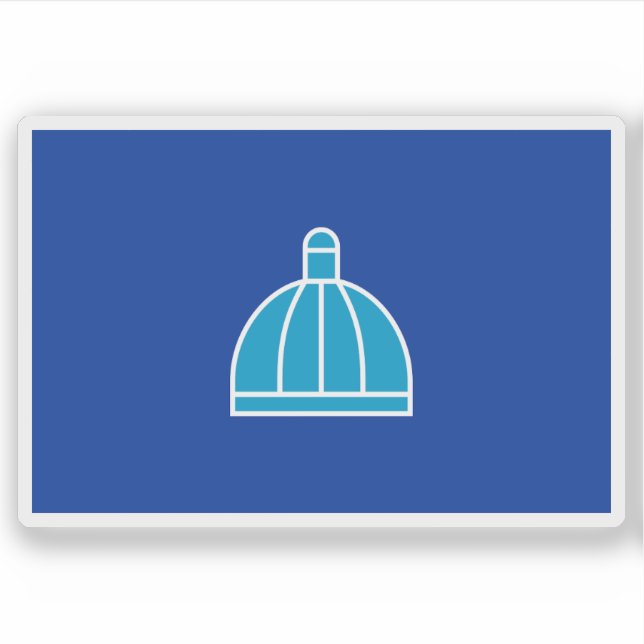 Flag of Durban, the Republic of South Africa Aufkleber (Vorderseite)