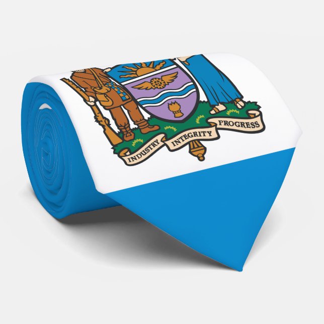 Flag of Edmonton (Alberta, Canada) Krawatte (Gerollt)