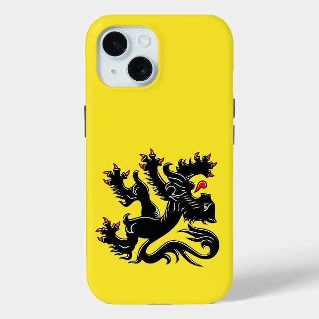 Flag of Flanders Case-Mate iPhone Case (Rückseite)