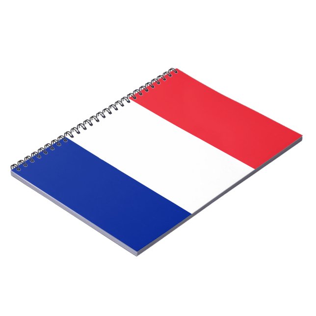 Flag of France Notizblock (Linke Seite)