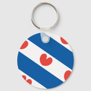 Flag of Friesland Schlüsselanhänger