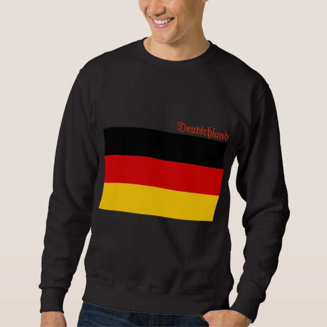 Flag of Germany custom-cut  Sweatshirt (Vorderseite)