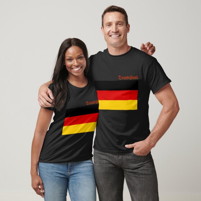 Flag of Germany custom-cut  T-Shirt (Unisex)