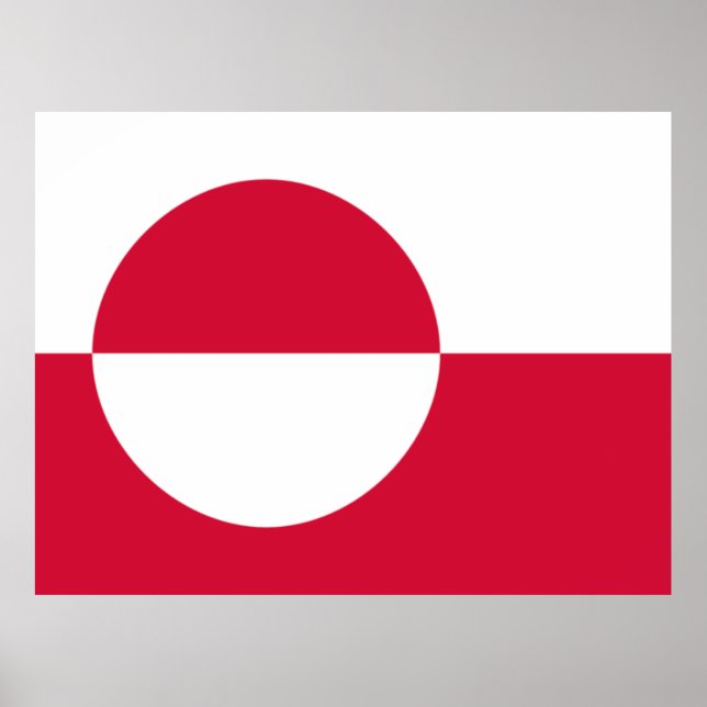 Flag of Greenland Poster (Vorne)