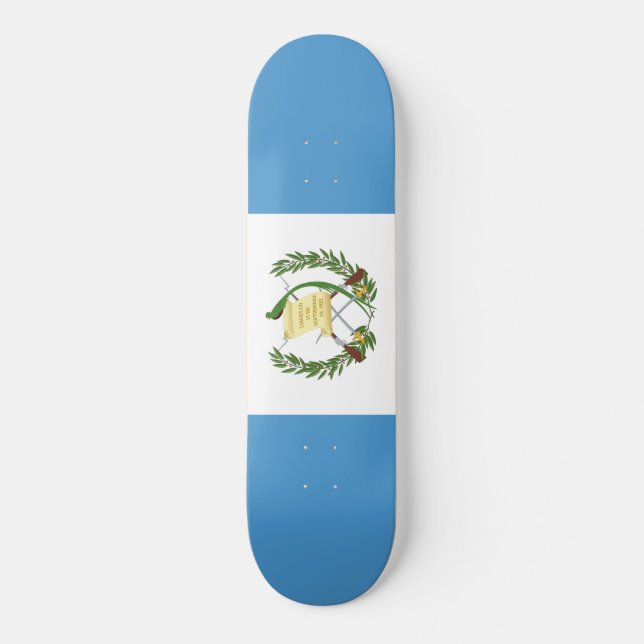 Flag of Guatemala Skateboard (Vorderseite)