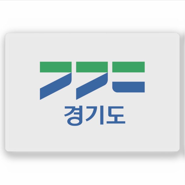 Flag of Gyeonggi Province, South Korea Aufkleber (Vorderseite)