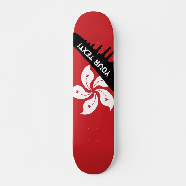 Flag of Hong Kong Skateboard (Vorne)