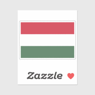 Flag of Hungary custom-cut  Aufkleber