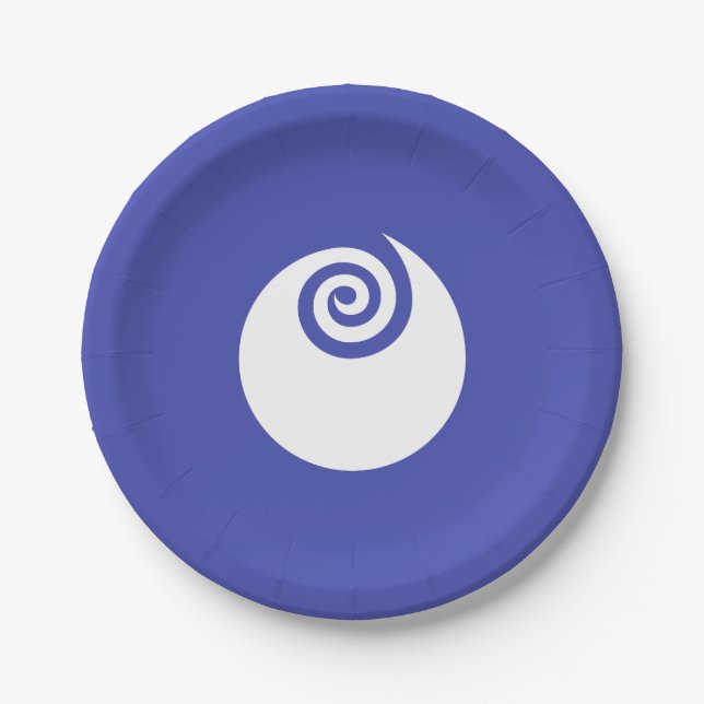 Flag of Ibaraki Prefecture, Japan Pappteller (Vorderseite)