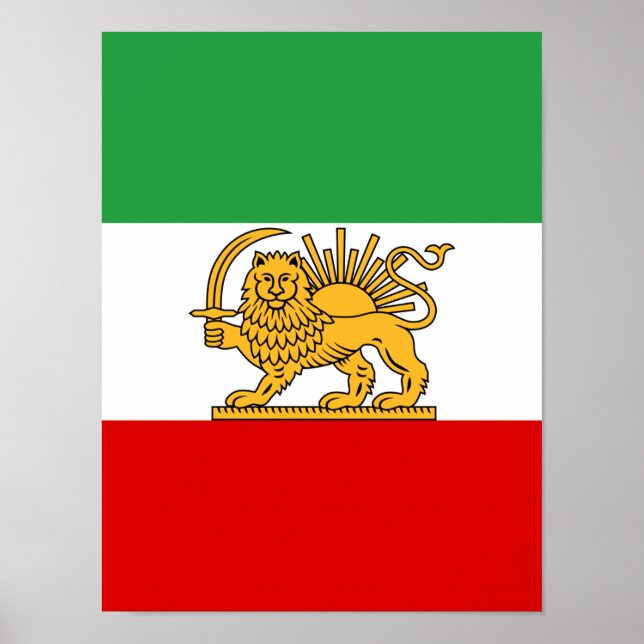 Flag of Iran (1964–1980) Poster (Vorne)