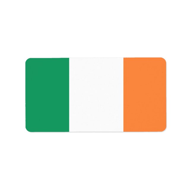 Flag of Ireland Adressaufkleber (Vorne)