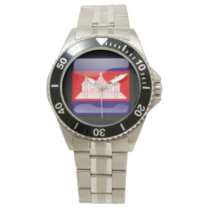 Flag_of_Kambodscha Armbanduhr
